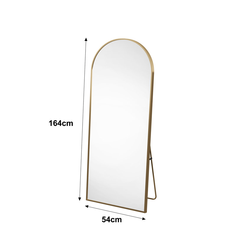 Metal Arch Mirror, Gold, 165