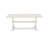 9 Piece Dining Room Table Set Includes a Rectangle Dining Table with X-Legs and 8 Cream Linen Fabric Upholstered Parson Chairs, Wire brushed Linen White-737934847-737934840-737934841