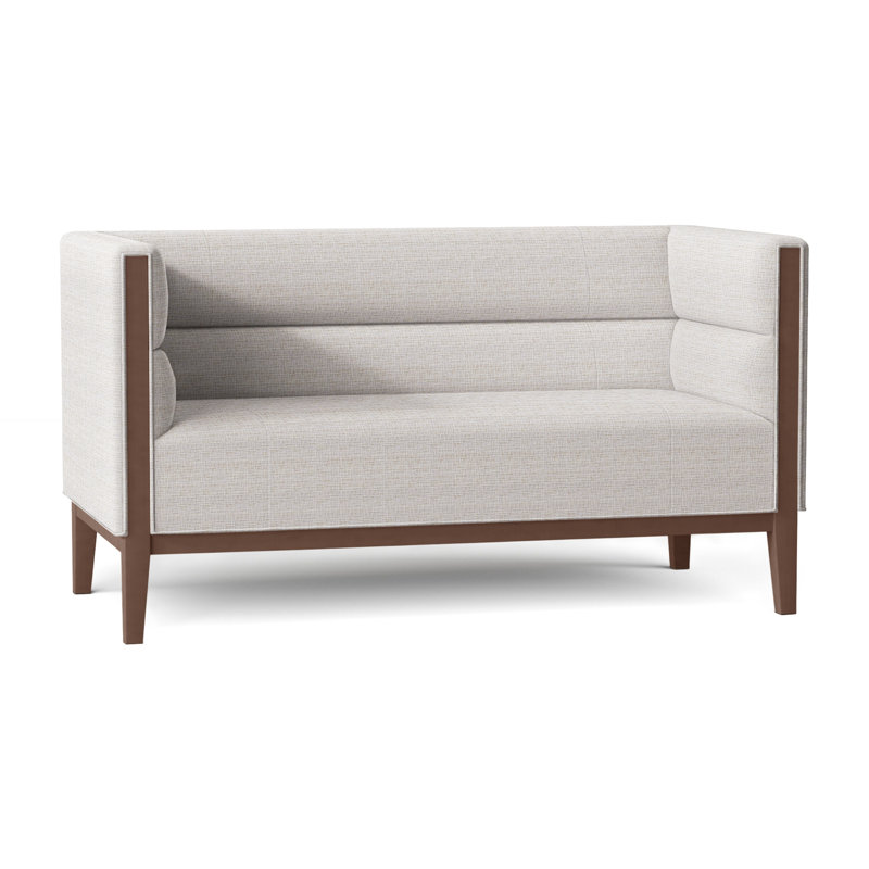 Causeuse Dyson, Noyer, Perigold brise-glace White Sands 