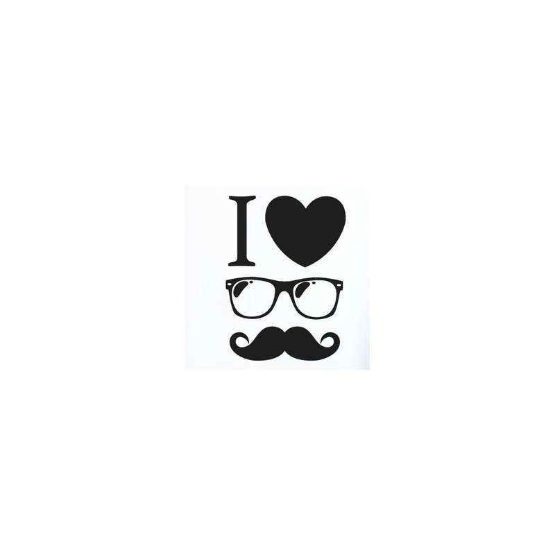 Non-Wall Damaging Wall Decal, Black, Large