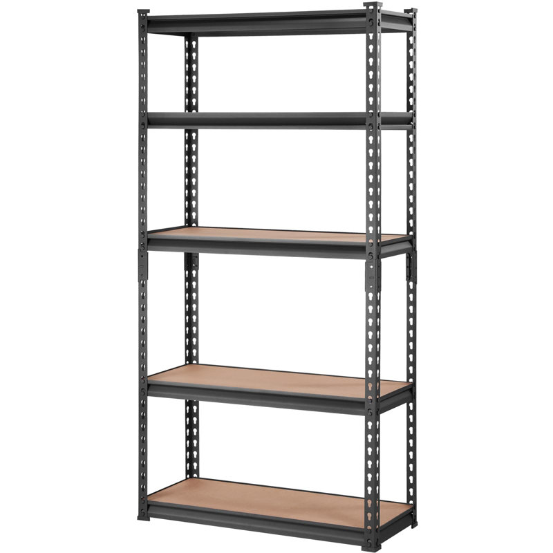 Mariapaula Steel Height -Adjustable Shelving Unit, 60" H x 30" W x 12" D