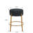 24" Tall, Round Bar Stools, Set Of 2 - Contemporary Upholstered Dining Stools For Kitchens, Coffee Shops And Bar Stores - Includes Sturdy Hardware Support Legs
