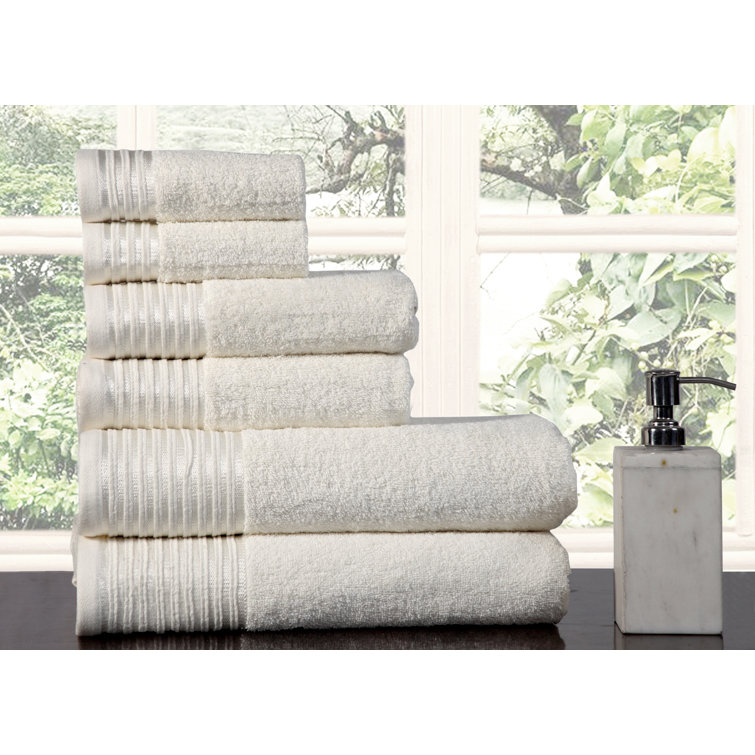 MODERN THREADS Spunloft 4-Piece Blush Solid Cotton Bath Towel Set