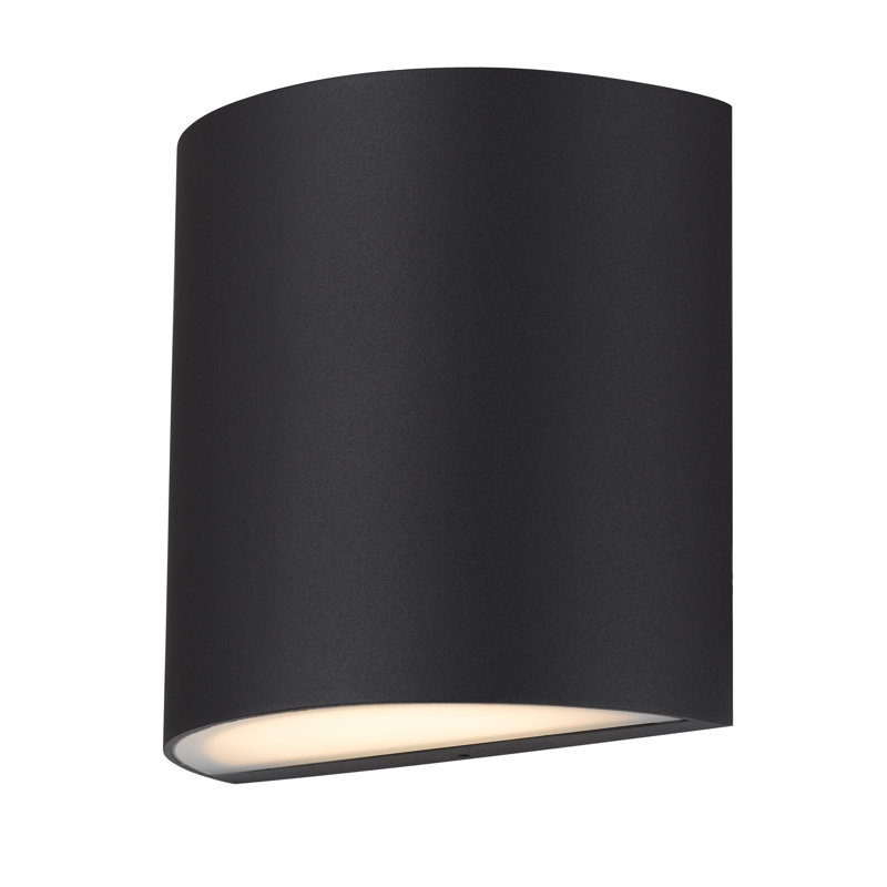 Applique murale DEL de style contemporain sable, Noir