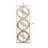 Charming Wall Mirror With Multiple Round Mirrors And Natural Wood Frame