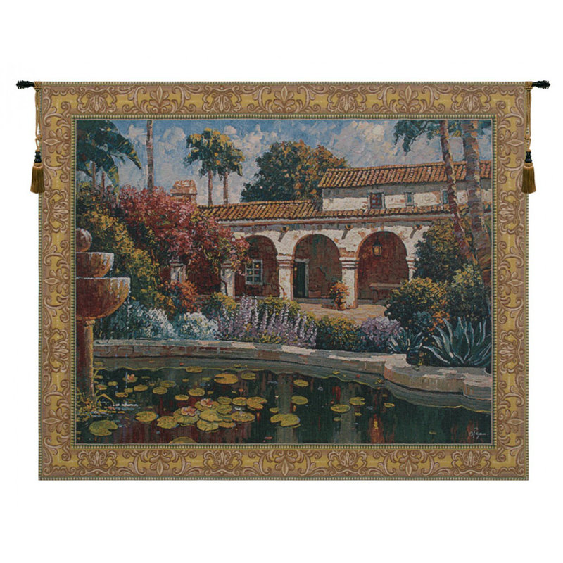 Loom Woven Cotton Blend Wall Hanging, 51" H x 64" W x 0.15" D