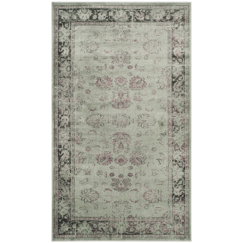 Tapis oriental performance rétro, Rectangle 2 pi 7 po x 4 pi