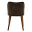 Chaises de salle à manger rembourrées de style Mid-Century avec pieds en bois massif, dossier courbé-393639269