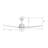 48''  3 - Blade LED Smart Standard Ceiling Fan with Remote Control and Light Kit Included.