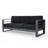 Patio Cape Coral 3 Seater Sofa, Metal Tray Grey