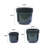 3 Pieces Ceramic Flowerpot, Modern Planter For Patio, Garden, Windowsills-947293590