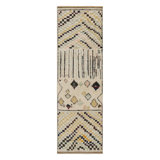 Moroccan Handmade Kilim Silk and Wool Geometric Area Rug