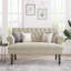 Skylah 58.27" Linen Recessed Arm Loveseat