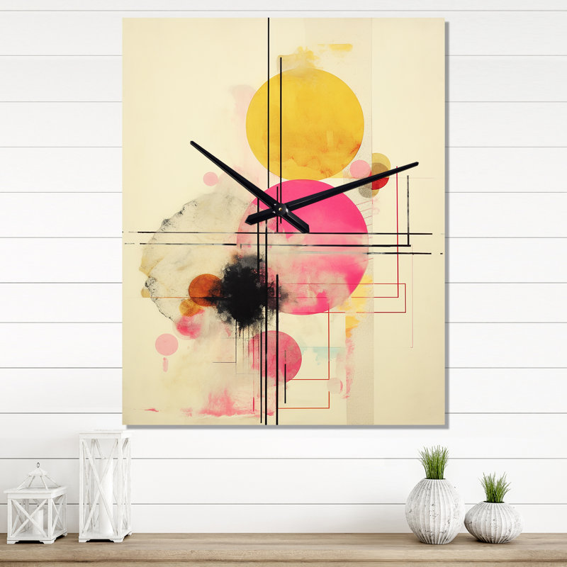 Horloge murale Pastel Grace, H 32 po x l 16 po x P 1 po