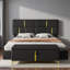 2-piece Bedroom Sets Included 1 Upholstered Platform Bed With Hydraulic Storage System, 1 Storage Ottoman With Metal Legs