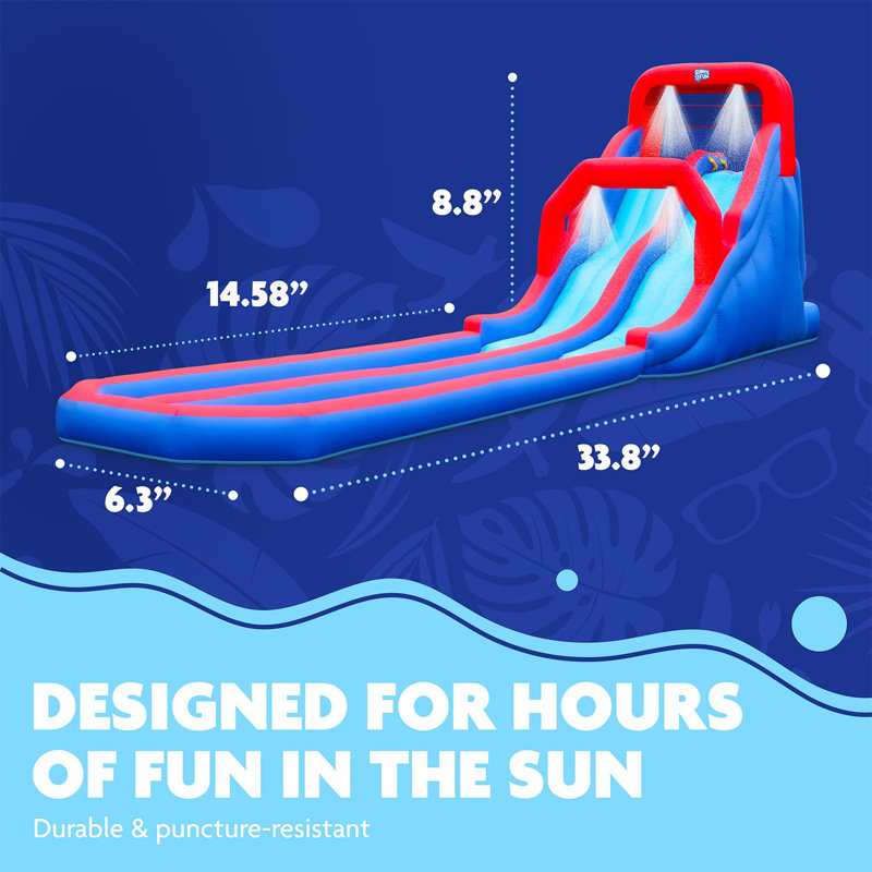 6.25' x 33.75' Inflatable Water Slide