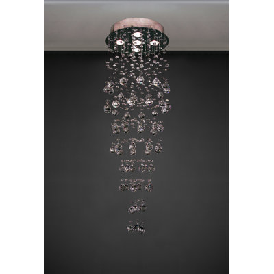 Lustre à plusieurs niveaux 5 lumières unique Griffey