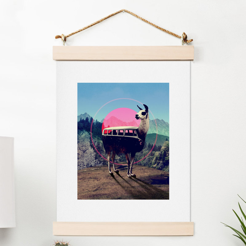 Llama van, impression, H 10 po x l 8 po x P 0,13 po
