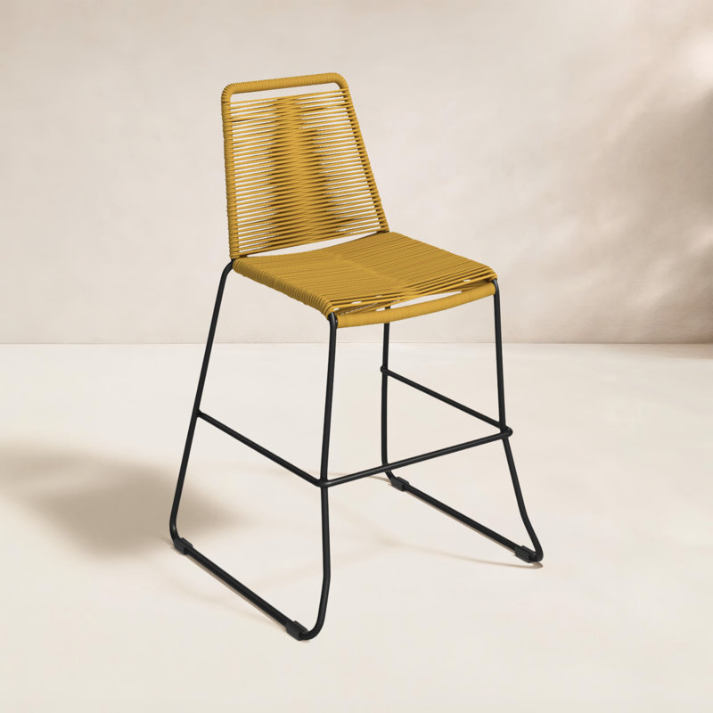 Tabouret de bar Huron, Curry jaune performance, Tabouret de comptoir (assise de 26 po de hauteur)