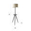 Tolono 150cm Matte Tripod Floor Lamp-593348766