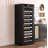 Intelligent Temperature-Controlled Multi-Tiered Black Grape Wine Cabinet