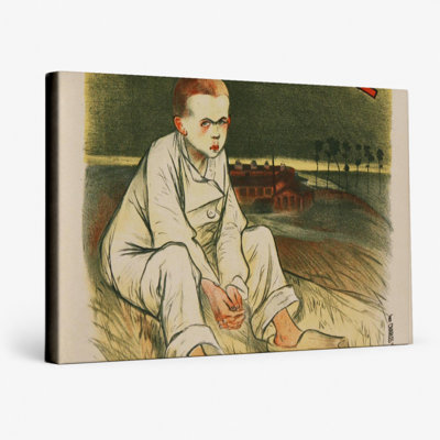Le Coupable 1896 Le Journal French Vintage Newspaper Poster Wall Art - Canvas Wall Art