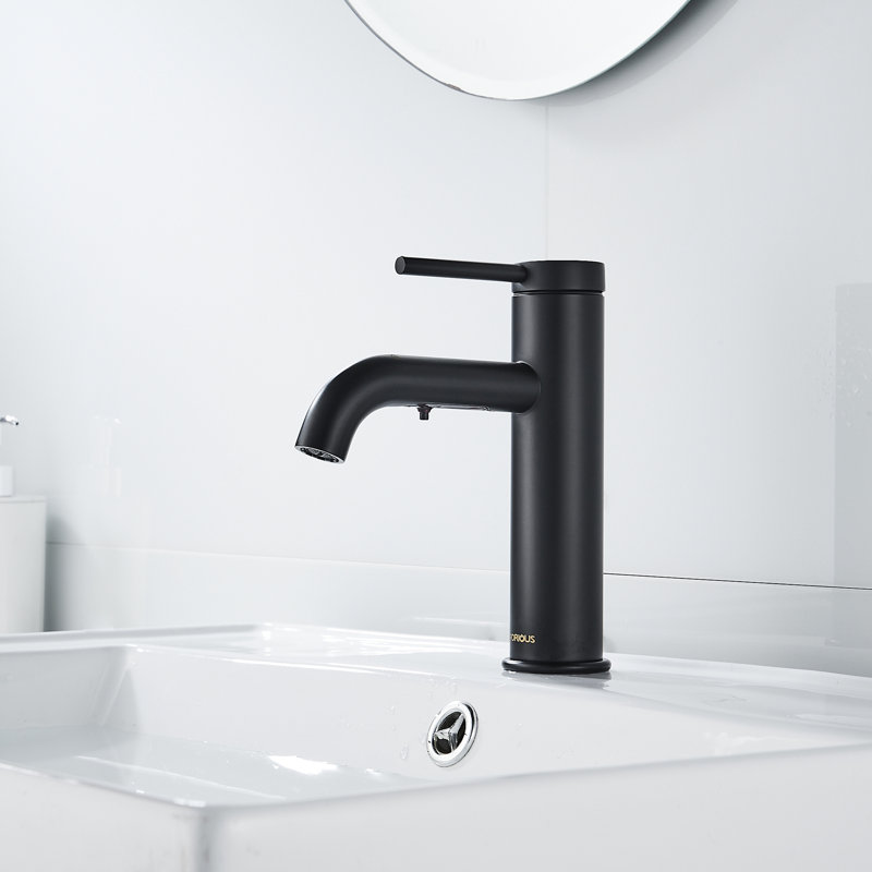Single-handle Bathroom Faucet, Matte Black