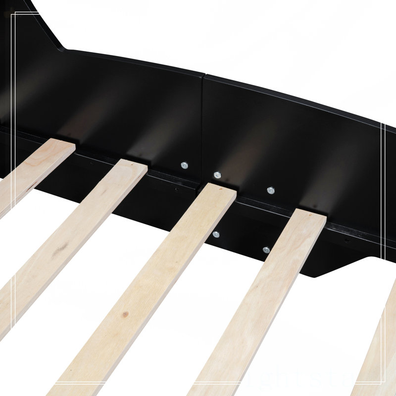 Lit plateforme simple avec roulettes
