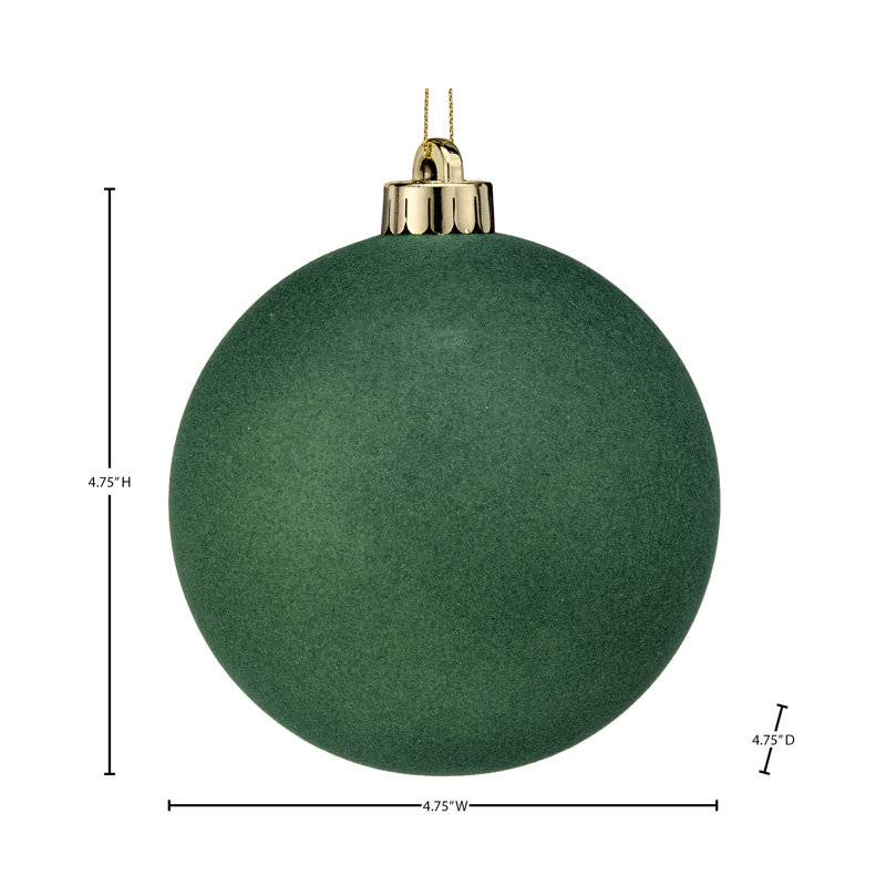 Ornement boule incassable 120 mm, Vert