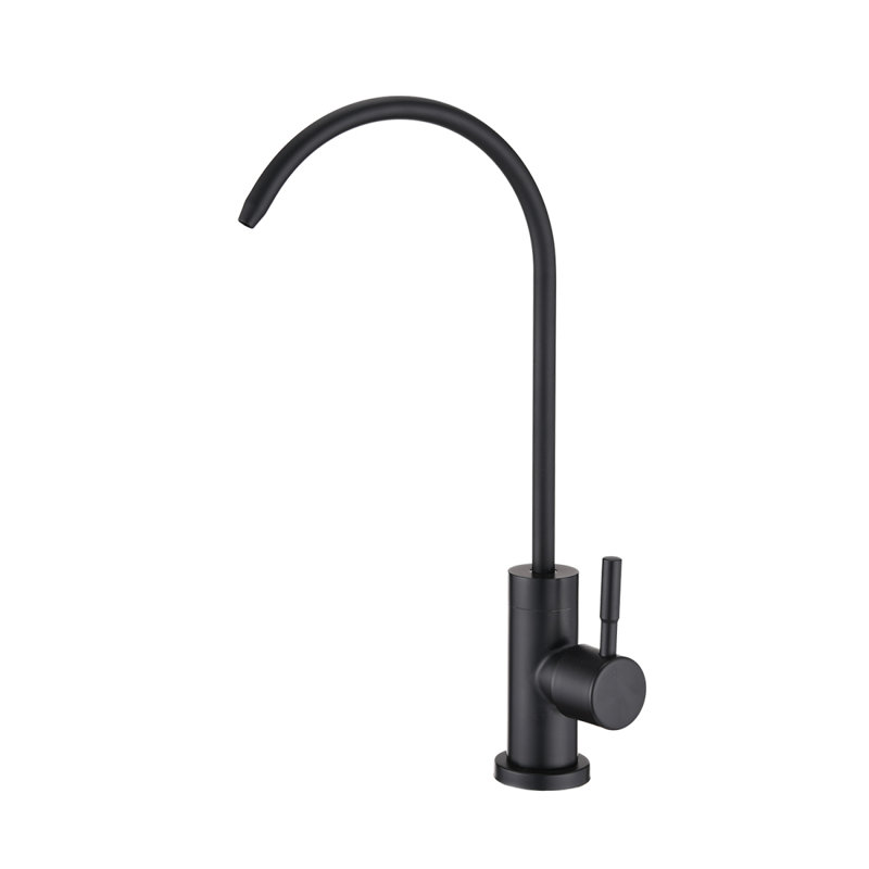 Robinet de filtre à eau de cuisine, robinet d'eau potable, Noir mat