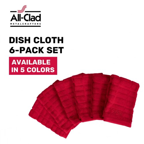 All-Clad Textiles Kitchen Towel, Solid-2 Pack, Pewter,91170