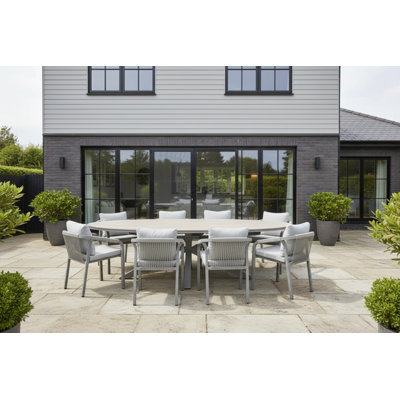Edison 8 Seater with Monti Dining Chairs