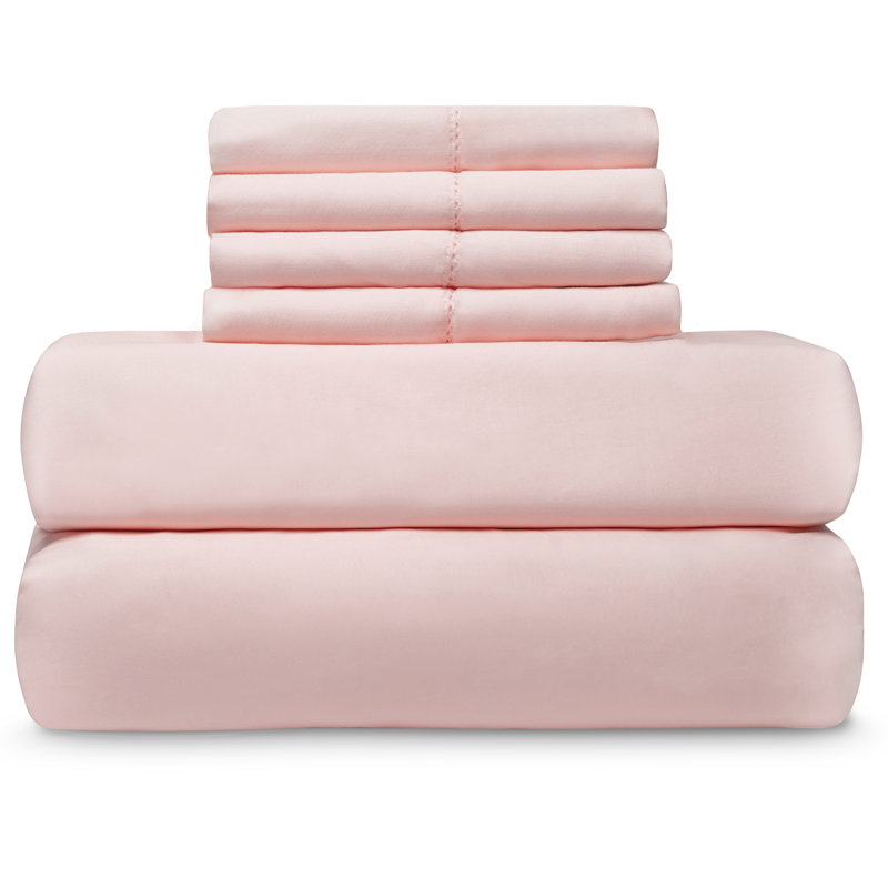 Ensemble de draps en satin 800 fils, Gris clair, Simple
