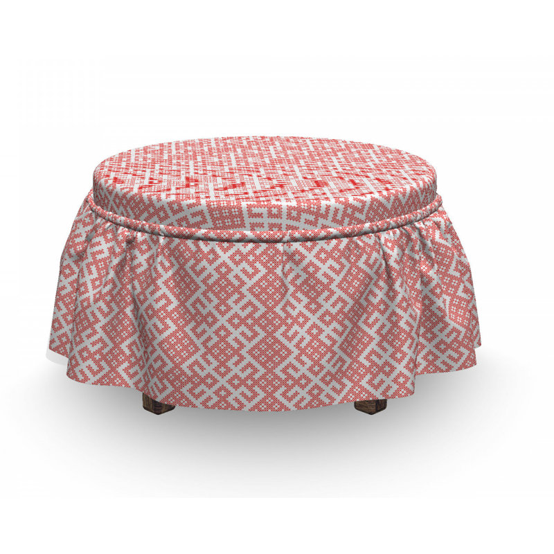 Box Cushion Ottoman Slipcover