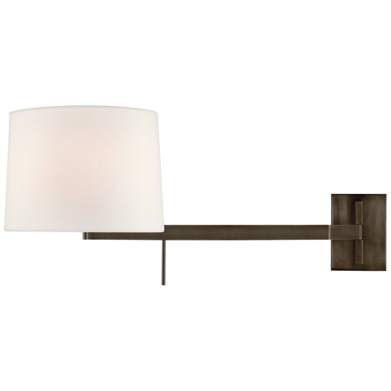 Barbara Barry Sweep Medium Right Articulating Sconce, Bronze