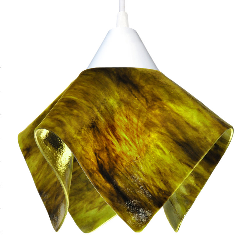 Luminaire suspendu Amergin, Petit, Brun, Écorce