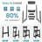 Simple and Modern HDPE Outdoor Bar Stool Adirondack Chair Set of 2-1962969911