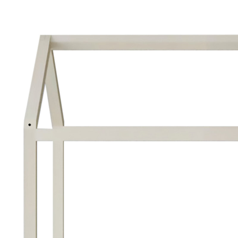 Zirke Twin Canopy Bed by Harper Orchard, Antique Gray