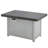 Extendable Rectangle Aluminum Alloy Fire Pit Table, 50,000BTU