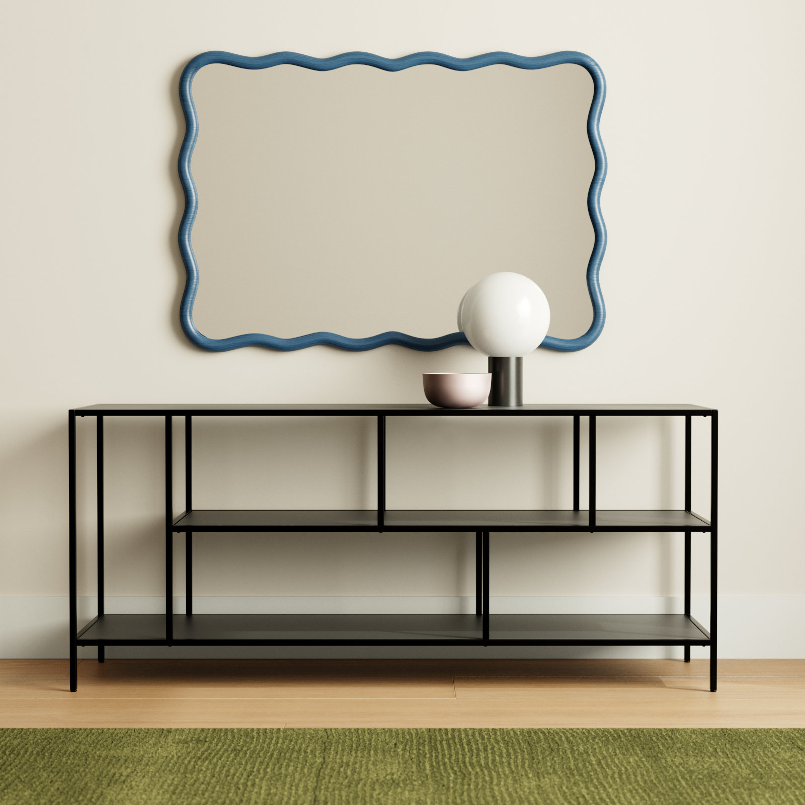 Level 55'' Media Console, Blackened Bronze
