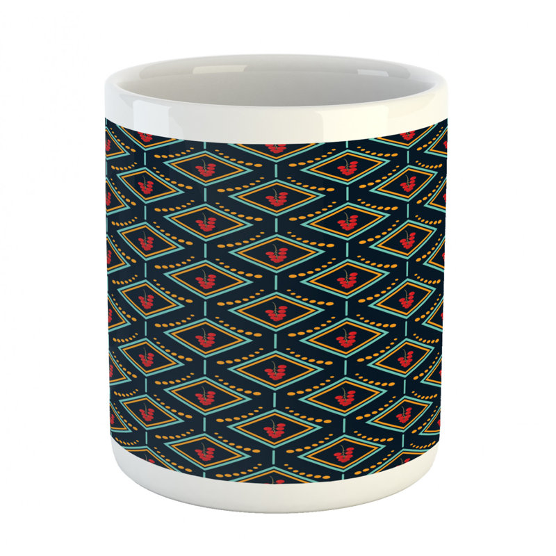 Grande tasse à café redcurrant baies