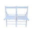 2 chaises pliantes en bois massif blanc, siège et dossier à lattes confortables, pliable pour optimiser l’espace, peu importe l’événement, 220 lb supportées, 2 chaises blanches, siège, pour différentes utilisations, économie, poids léger,