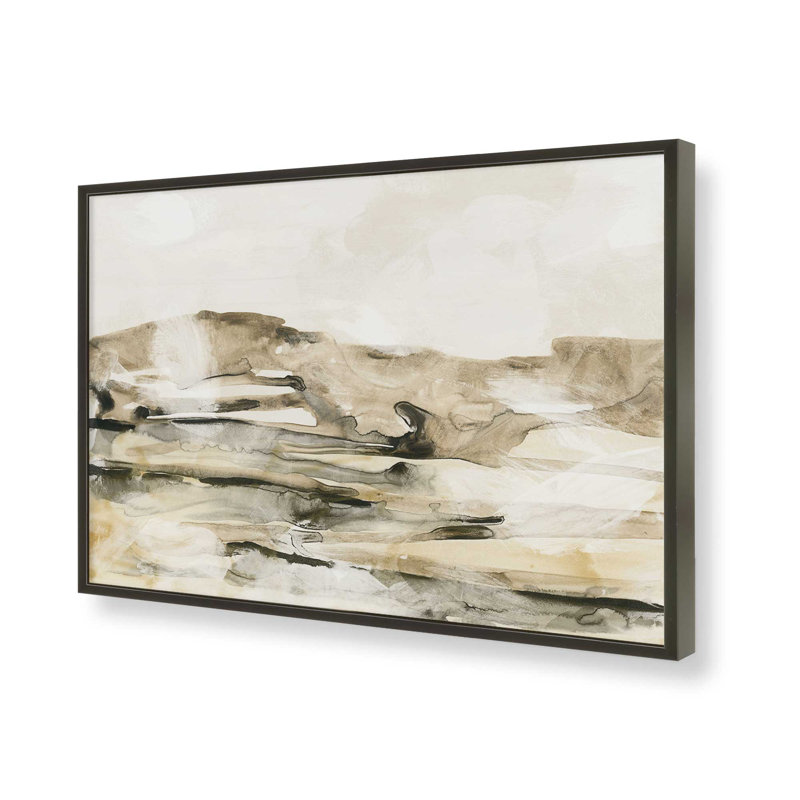 «Lunar Flow I» par June Erica Vess, reproduction d'art, Impression sur cadre ouvert sans papier mat, Noir, H 20 po x l 30 po
