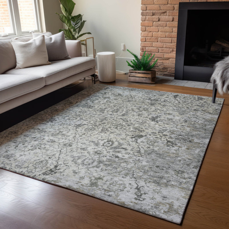 Machine Washable Indoor/Outdoor Jadiel ACN2359 Traditional Rug, Rectangle 5' x 7'6"