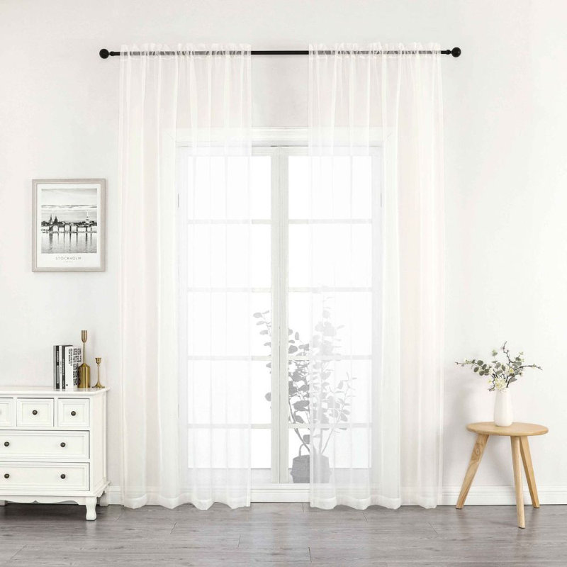  Paquet de 2 panneaux en cristal transparent diaphane l 52 po x L 84 po, beige, L 52 po x L 84 po, Beige