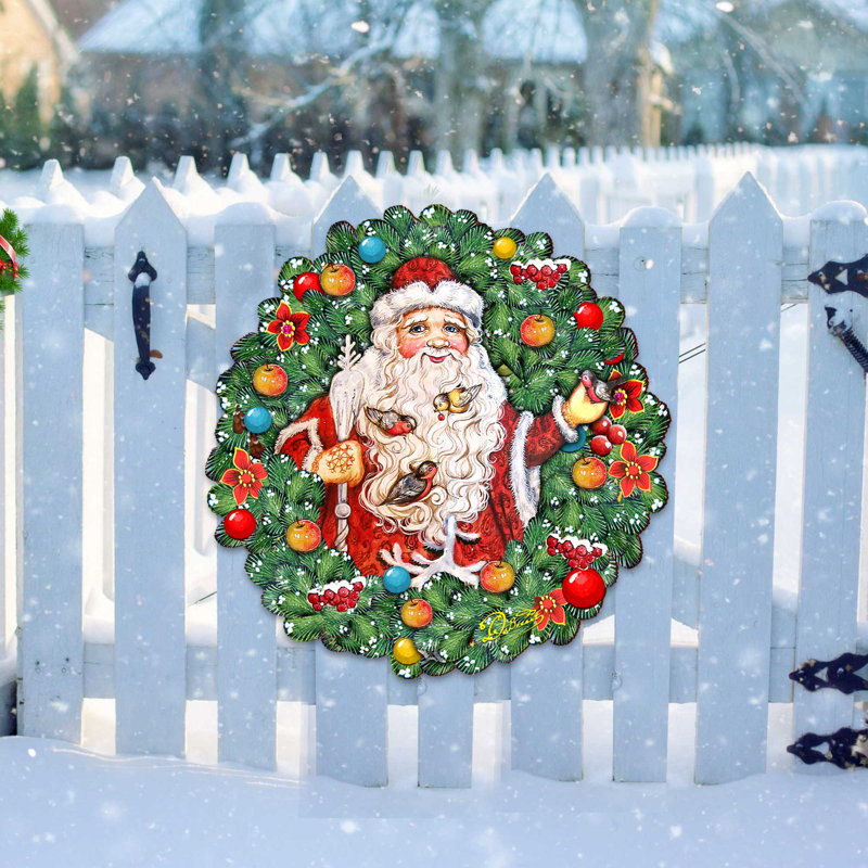 Décoration de couronne de père Noël