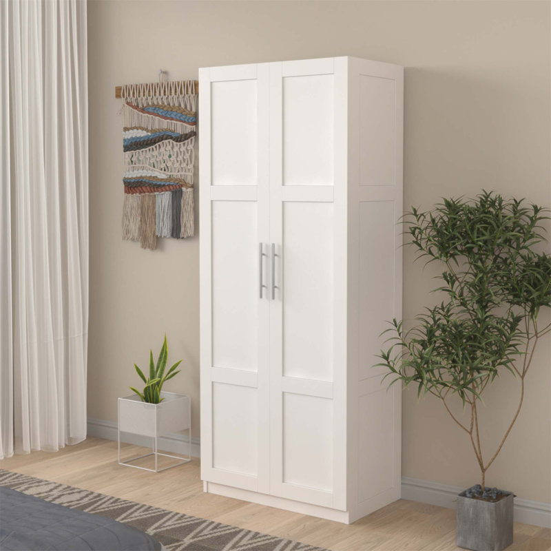 Armoire et armoire de cuisine en mélamine de haute qualité avec 2 portes, 3 cloisons et plusieurs options de rangement