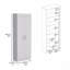 Garde-manger H 67 po, 5 tablettes internes, deux portes-171178832-171178833