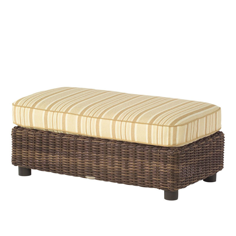 Ottoman and a Half, Linen Stone
