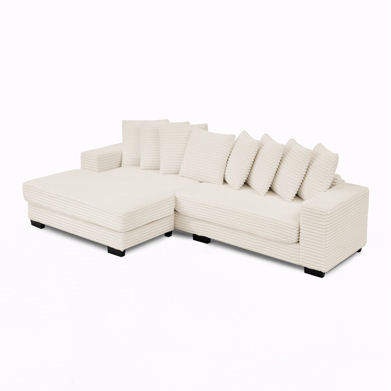 Canapé-lit modulaire rembourré, Beige